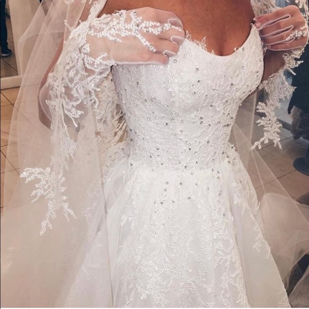 Karen Sabag custom wedding dress